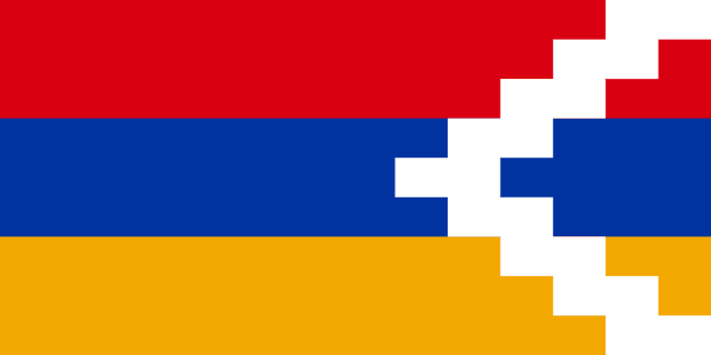 Flag of the self-proclaimed Republic of Artsakh (Nagorno-Karabakh)